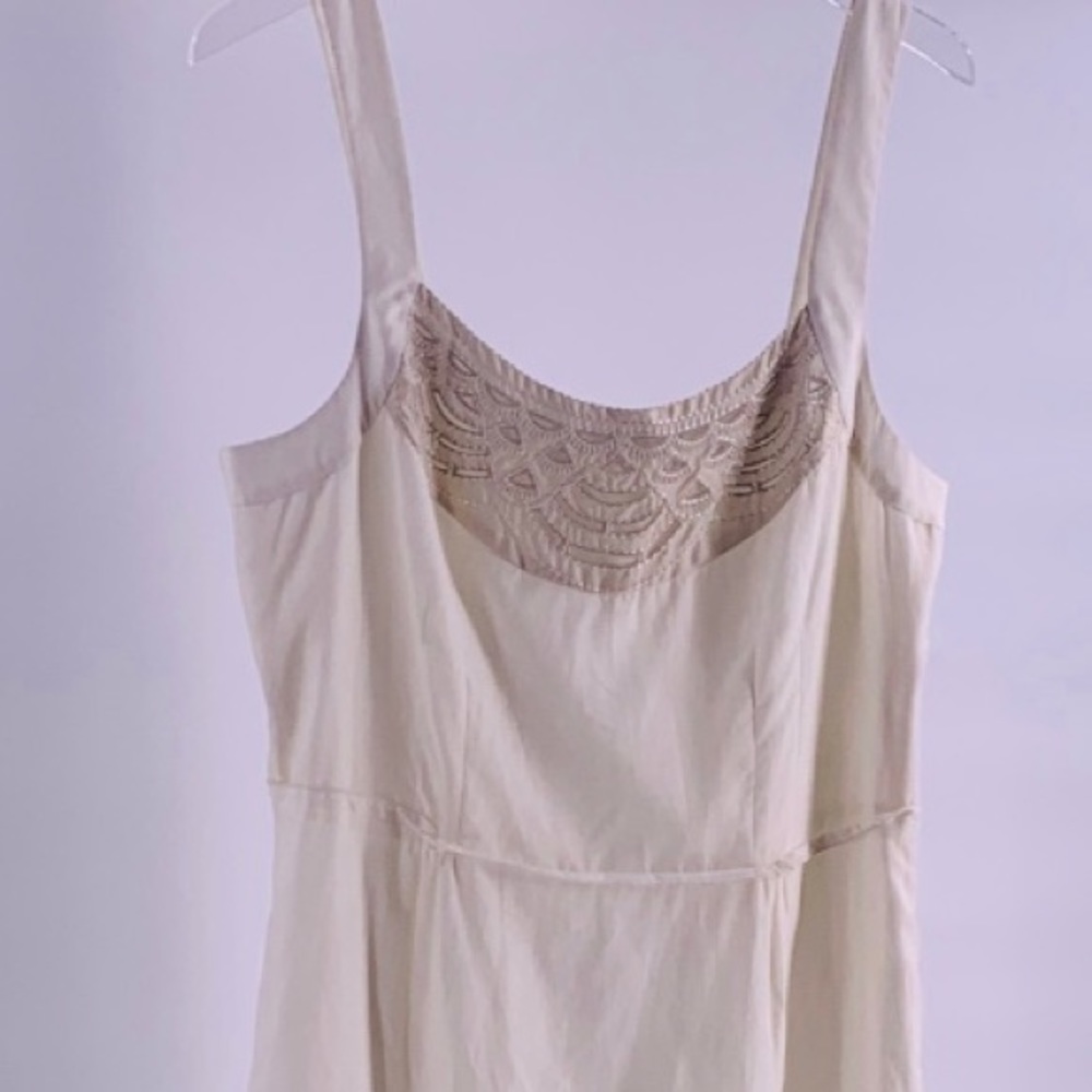 BANANA REPUBLIC Silk Cotton Embroidery Dress